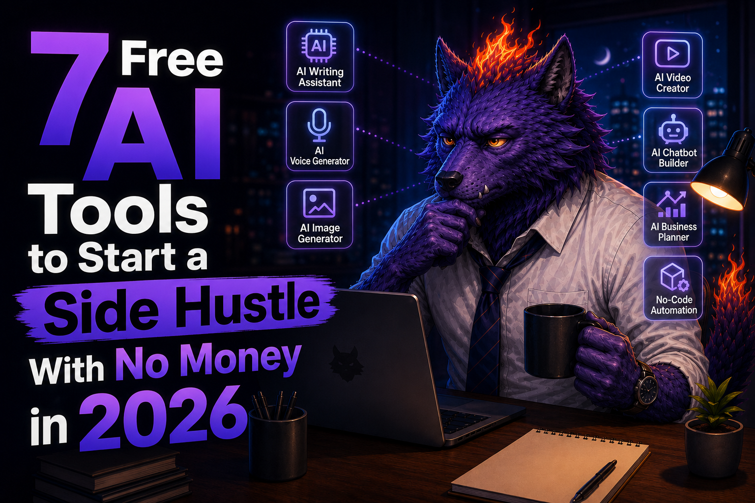 Free AI tools to start a side hustle with no money in 2026